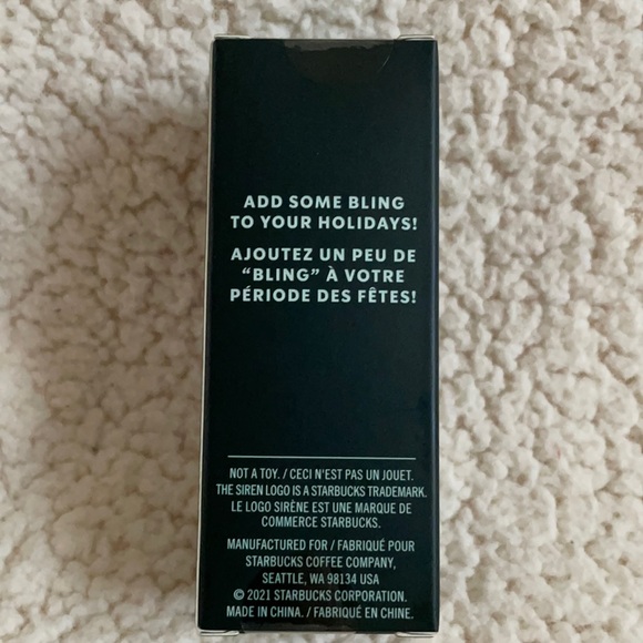 *LAST ONE* NIB Starbucks Keychain Ornament Snow White Icy Lavender 2021 Winter - Picture 2 of 4